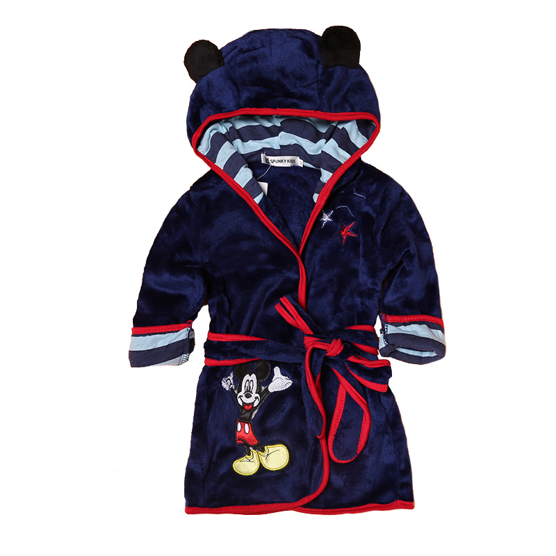 Kids Bathrobe Animal Hooded Towel